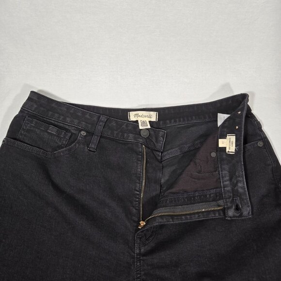 MADEWELL Hi-Rise Magic-Pockets CURVY SKINNY FLARE Black Jeans Women's Size 32. - Picture 10 of 17